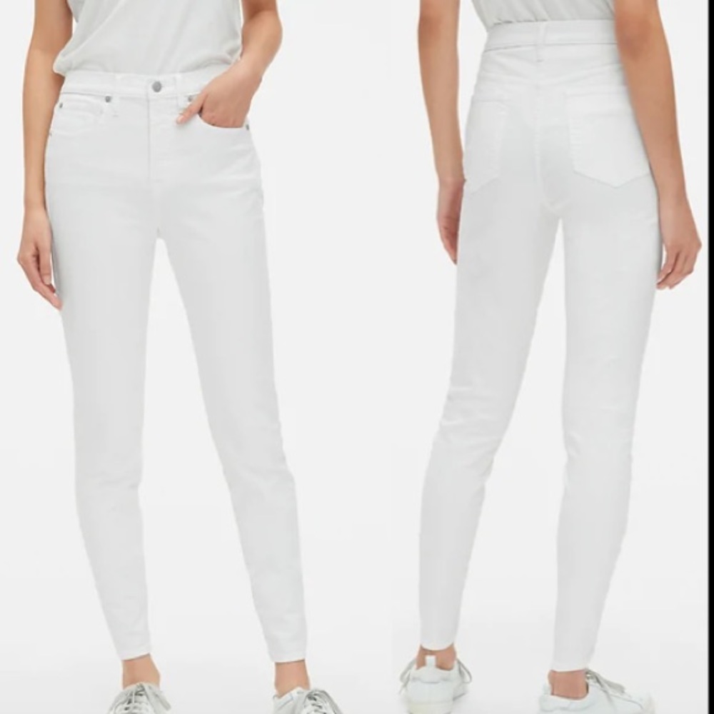 LIKE NEW Gap True Skinny jean white